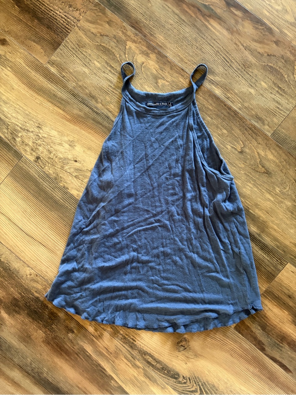 Abercrombie & Fitch Slate Blue Spaghetti-Strap Tank
